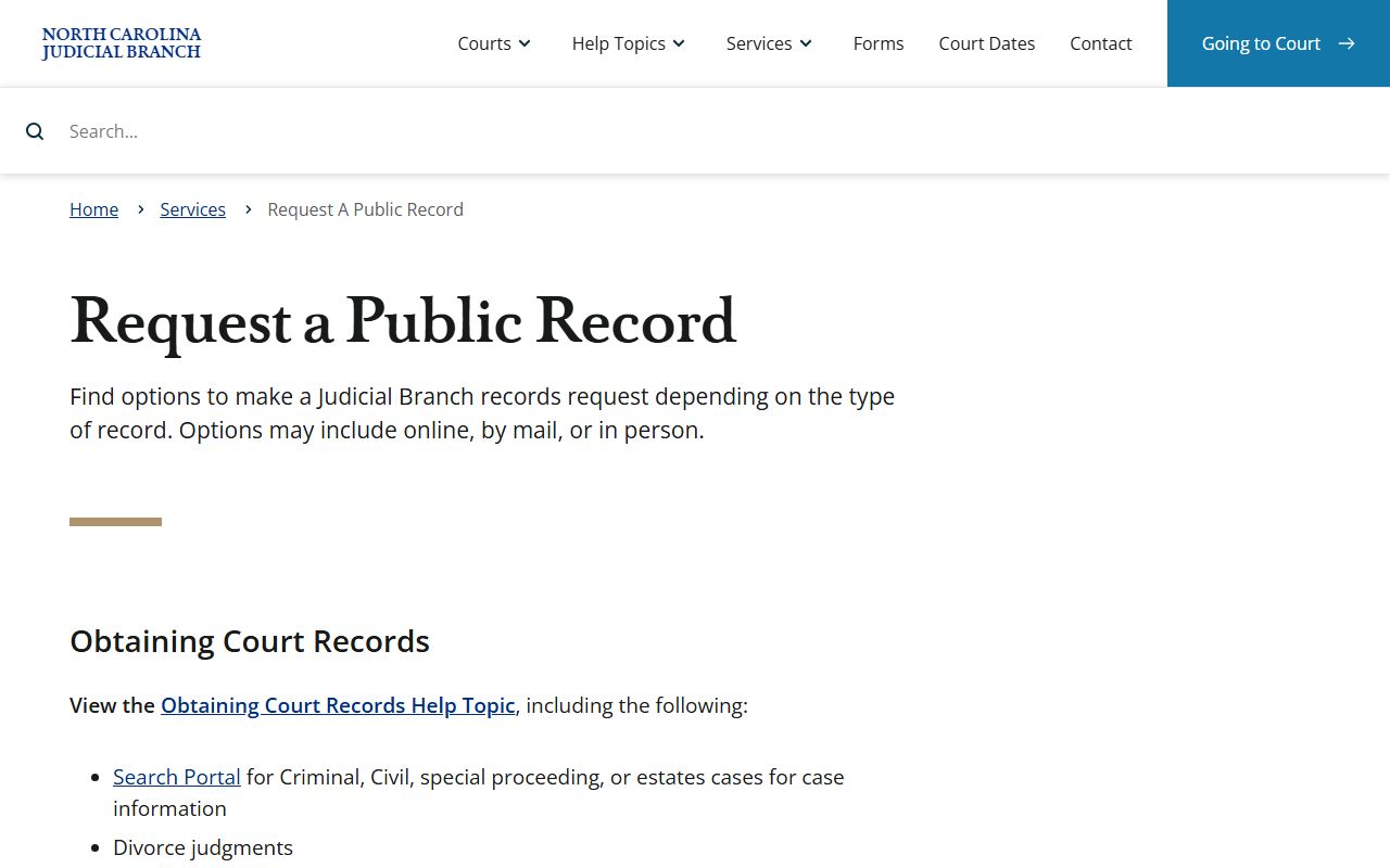 Wilkes County Clerk of Superior Court public records request