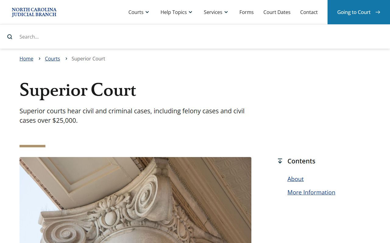 Wilkes County court dockets Superior Court overview