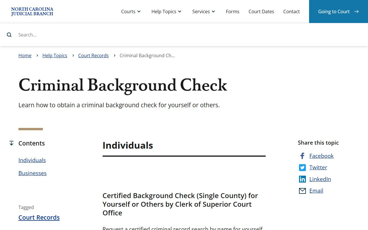 Wilkes County court records certified criminal search instructions