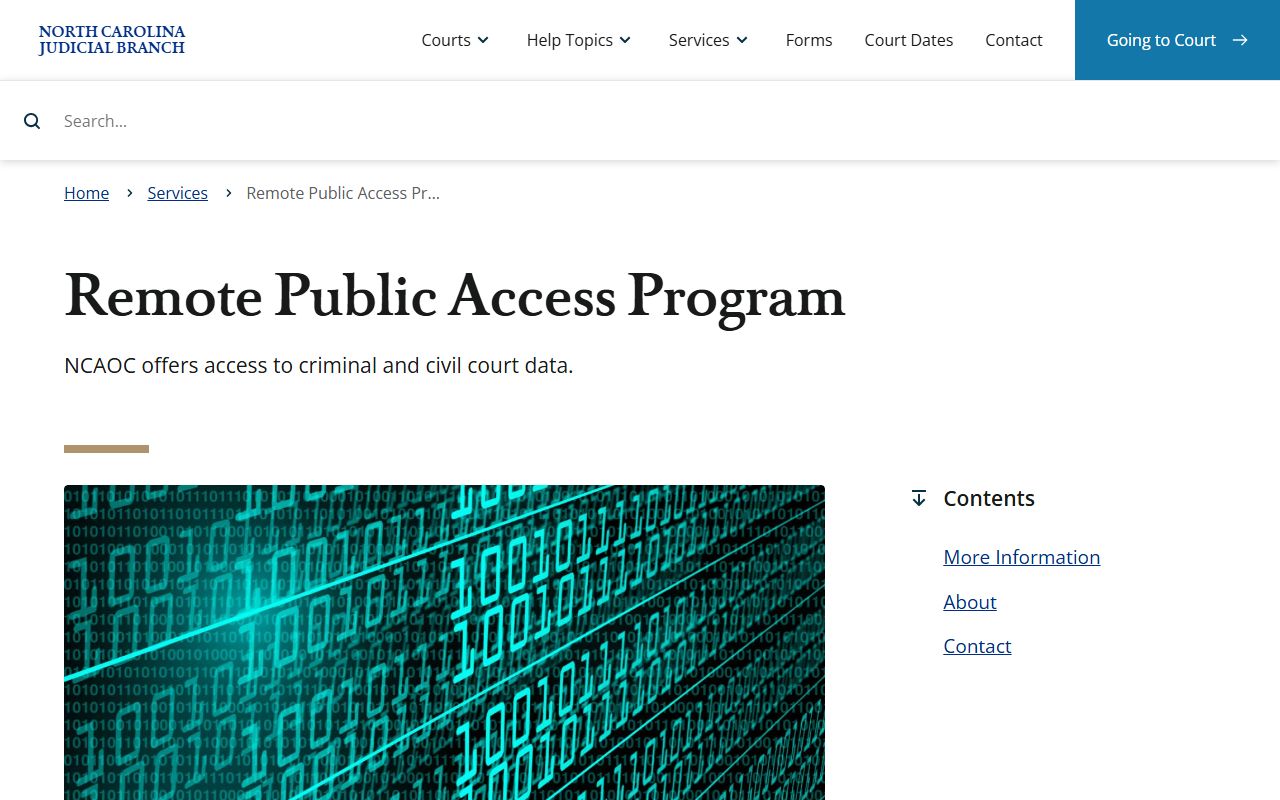 Wilkes County court records Remote Public Access program