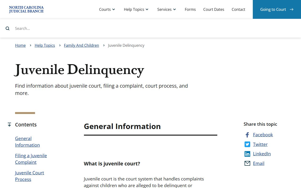 Wilkes County criminal court records juvenile delinquency access limits