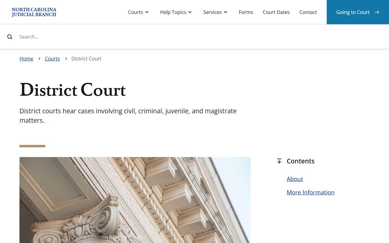 Wilkes County District Court overview records