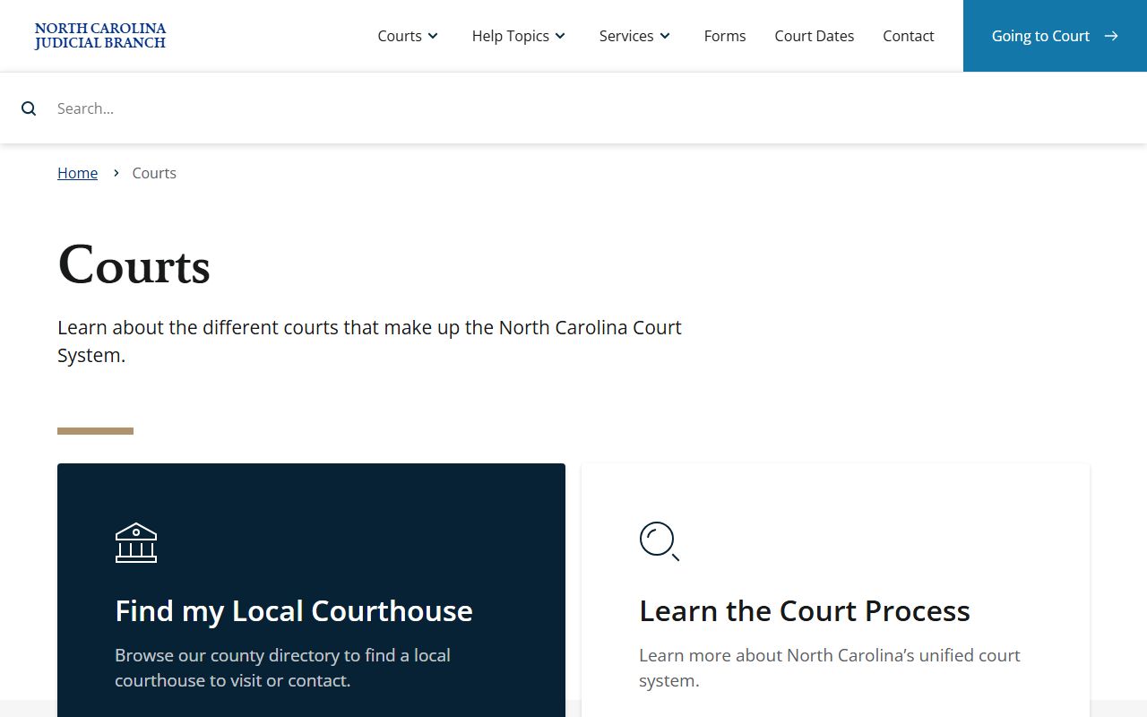 Wilkes County court records North Carolina court hierarchy